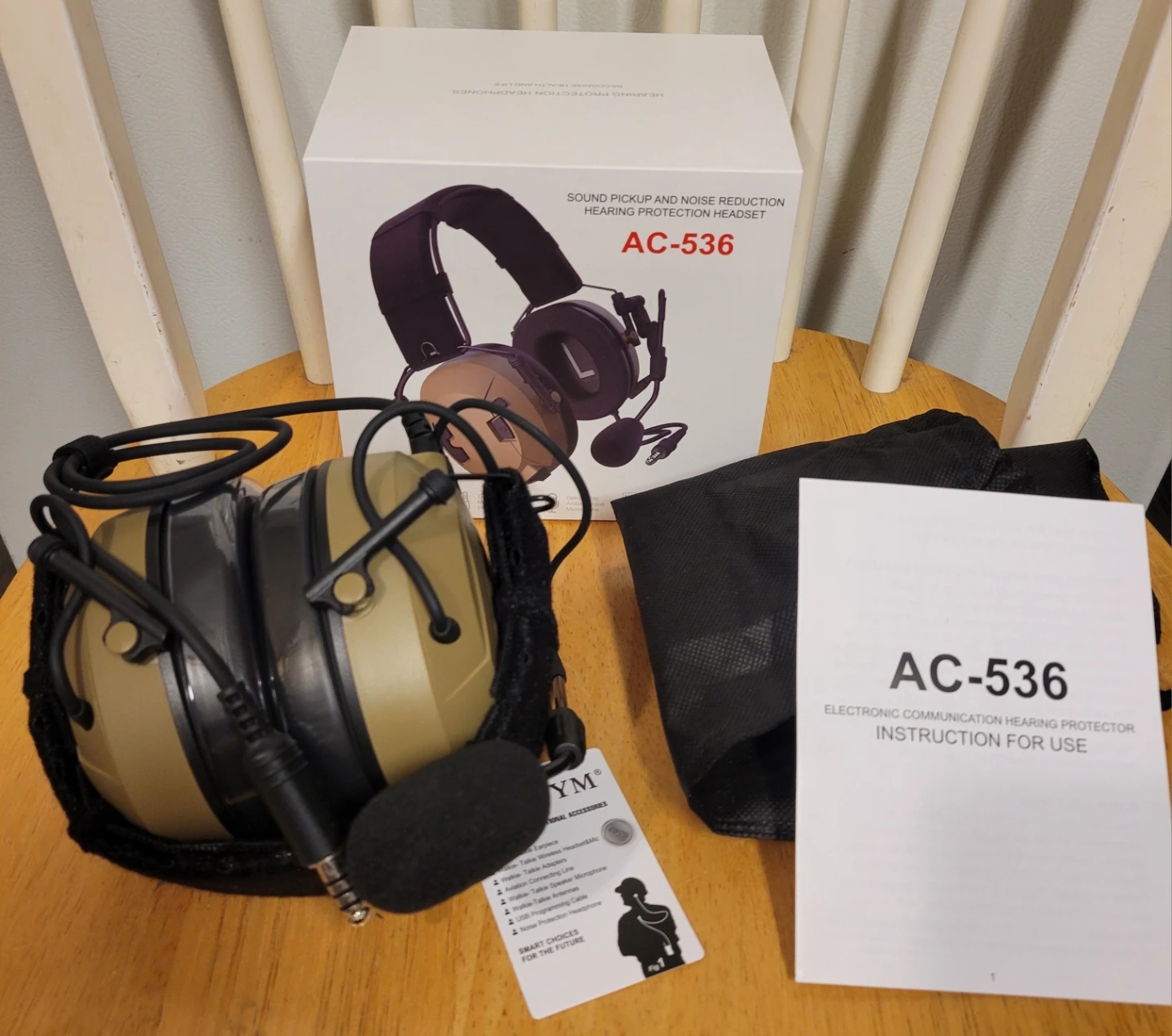 Tactical Headset Communication Noise Reduction Hearing Hunting