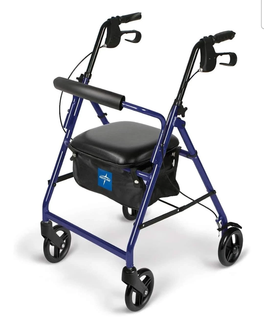 4 wheeled rolling walker (rollator)