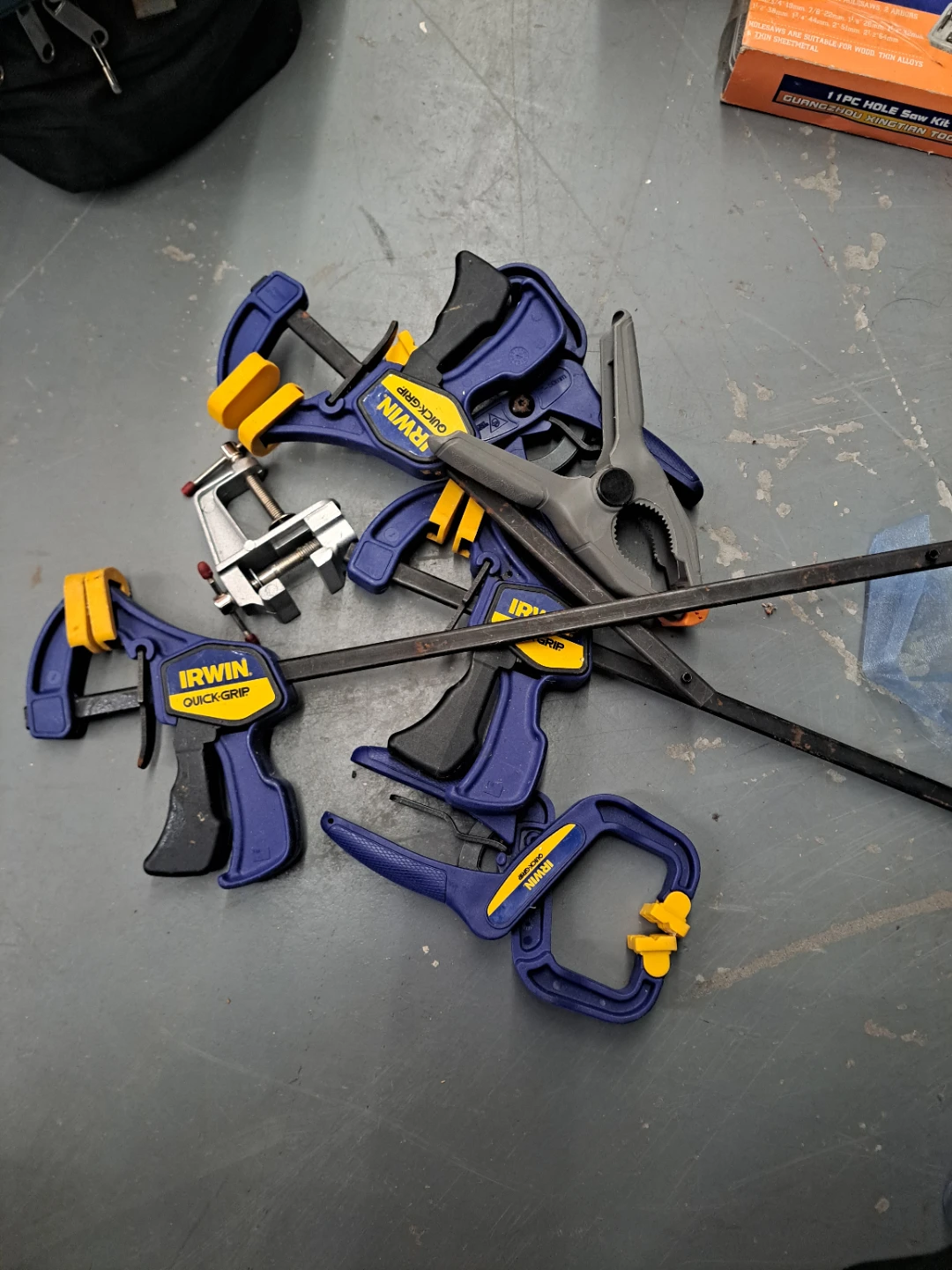 Assorted Irwin Quick-Grip Clamps