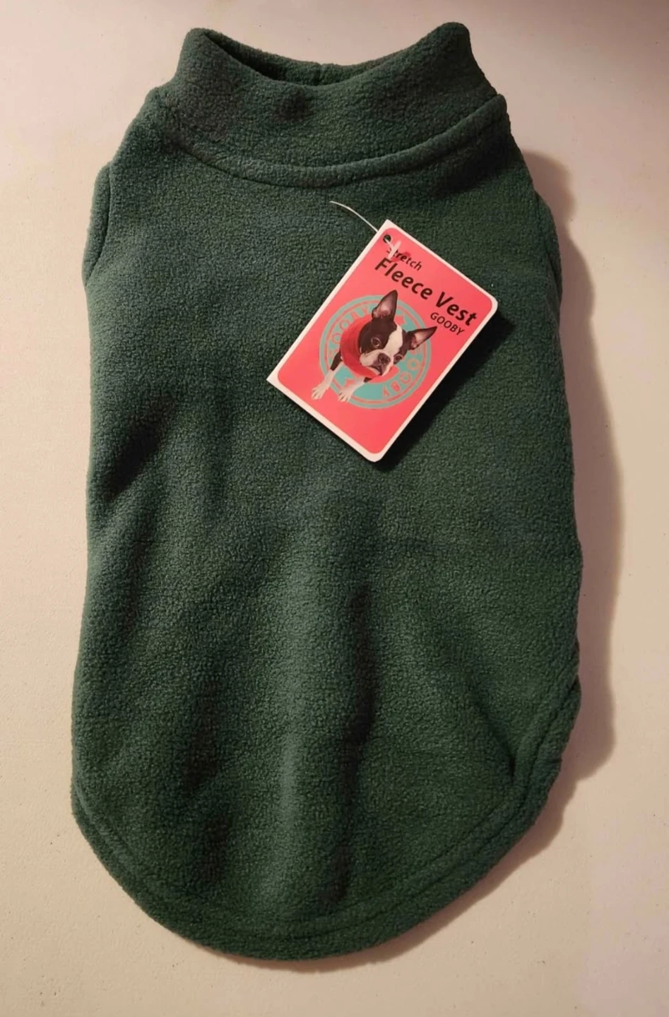Gooby Stretch Fleece Vest - Green Medium 🏈