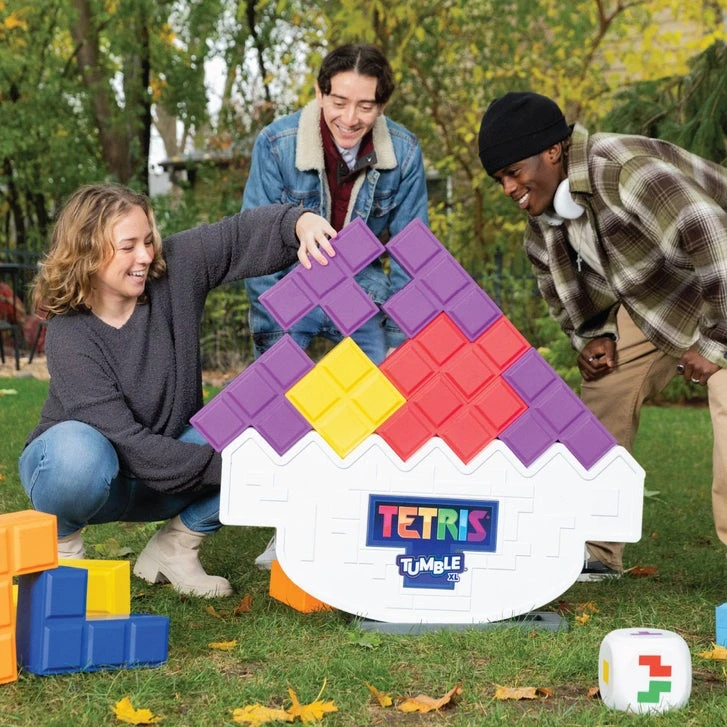 Giant Yard Game Bundle: Wooden Tumble Tower & Tetris XL Tumble - photo 3