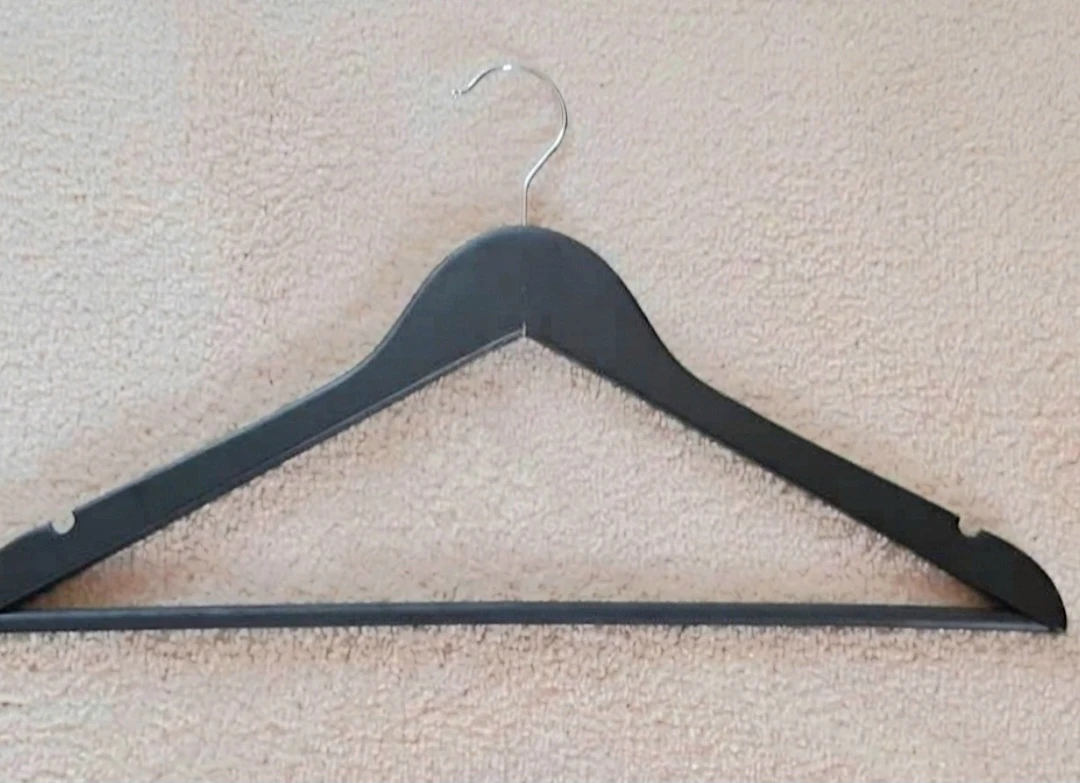 50 Classy Black Wooden Clothes Hangers - photo 2