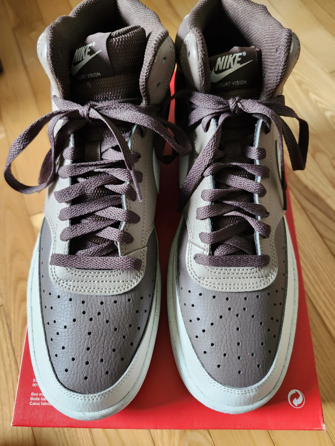 Nike Court Vision Mid Brown Sneakers