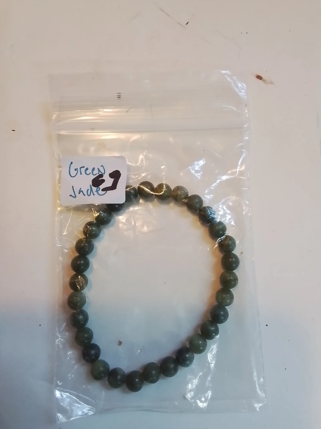 Green Jade Beaded Bracelet - photo 5
