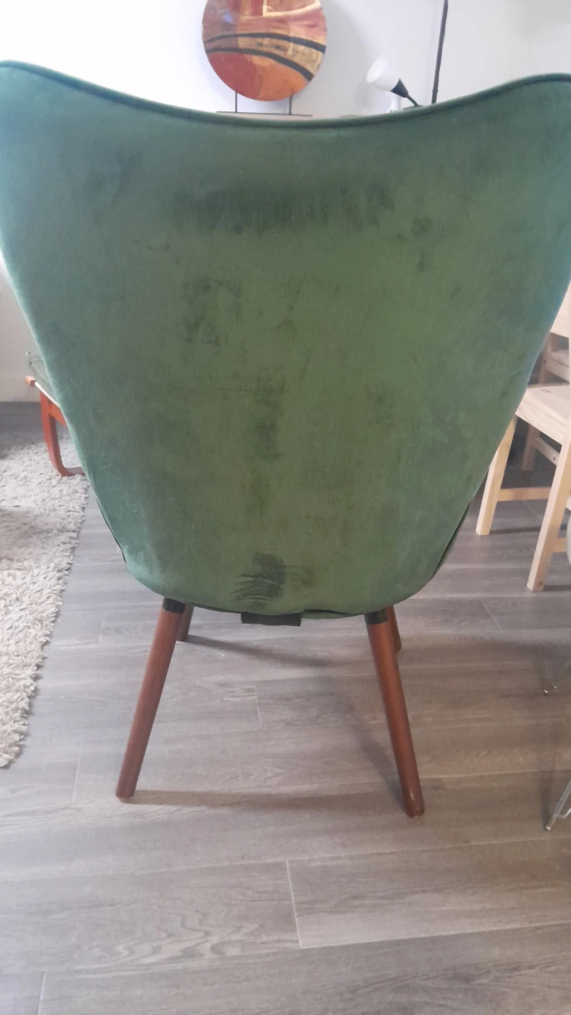 Green Velvet Accent Chair - photo 2