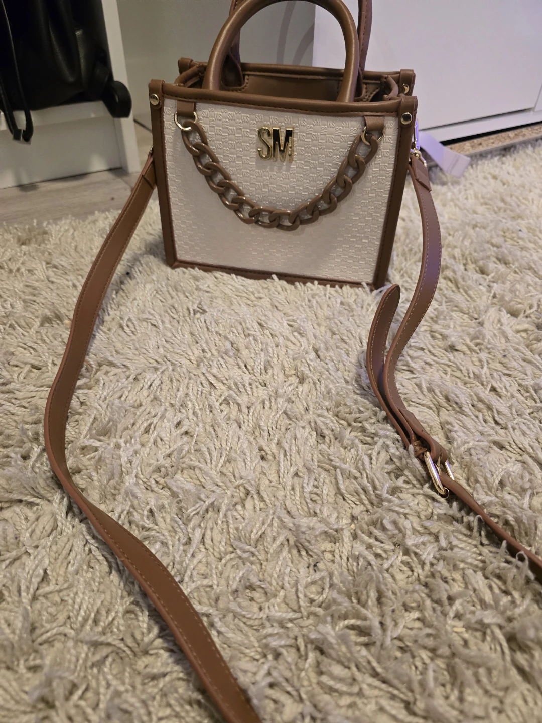 Steve Madden SM Logo Mini Tote Bag
