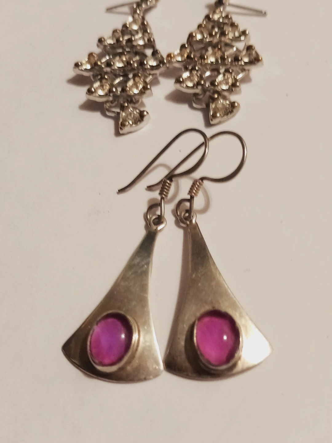 Set of Two Pairs of Sterling silver 925 Earrings - photo 2