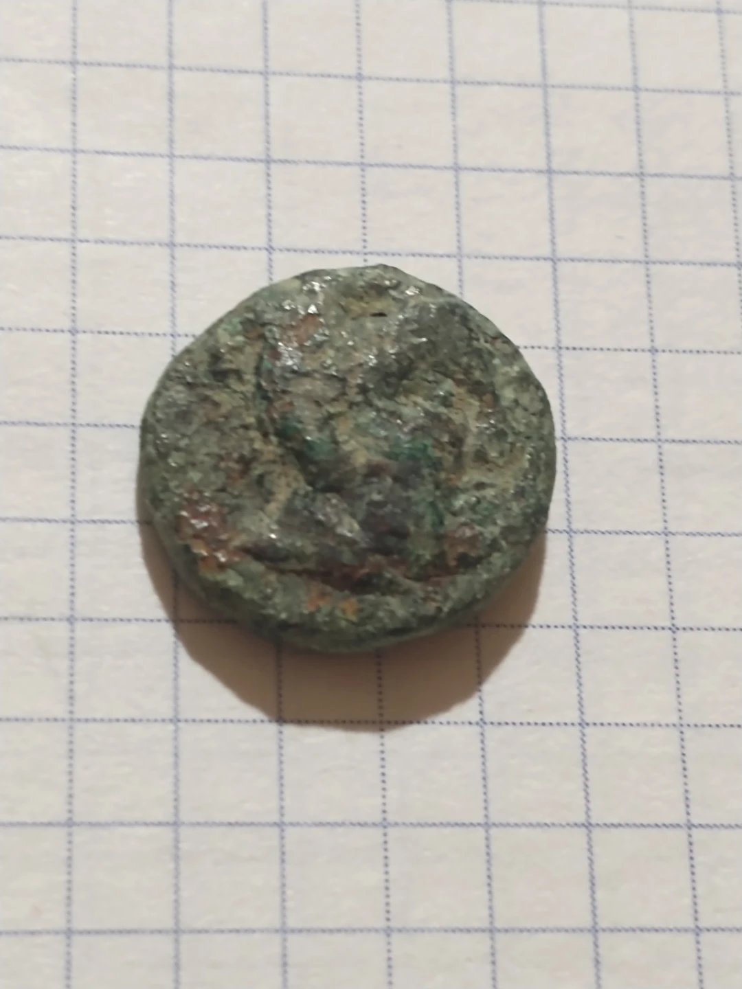 Ancient BC Greek Coin with God and Wreath, Unattributed - photo 2