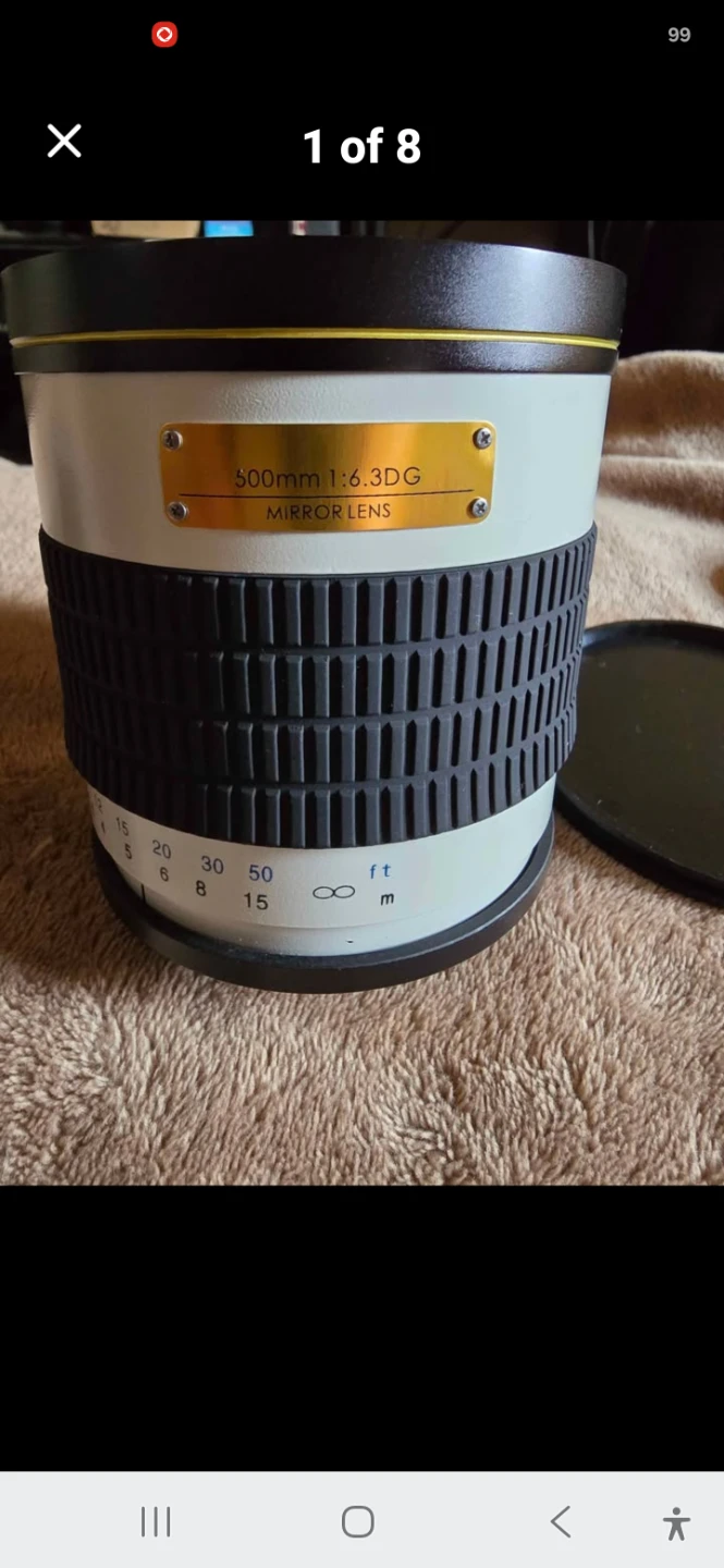500mm f/6.3 Mirror Telephoto Lens