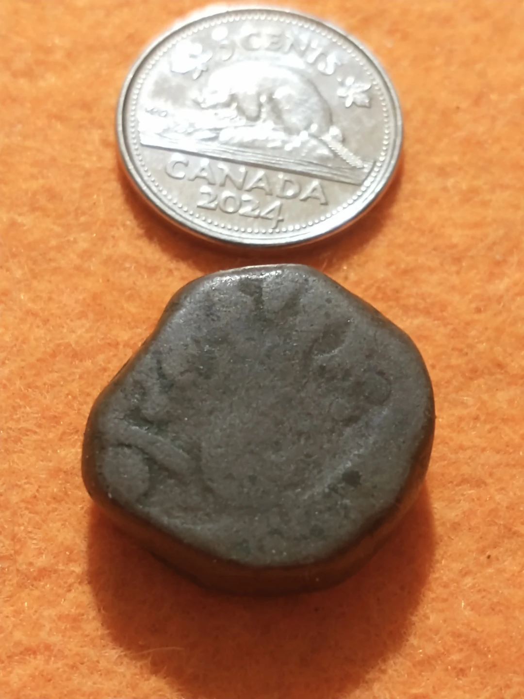 Nice, c. 14th century chunky Indian coin, likely Mogul - photo 2