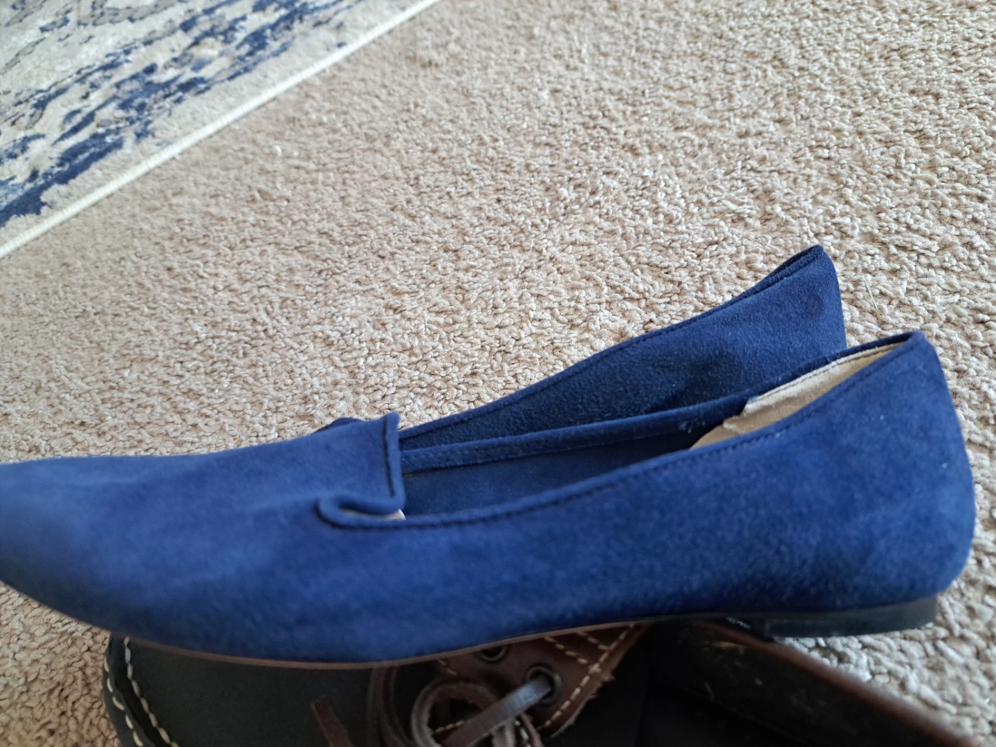 Giardini Firenze Blue Suede Flats - photo 4