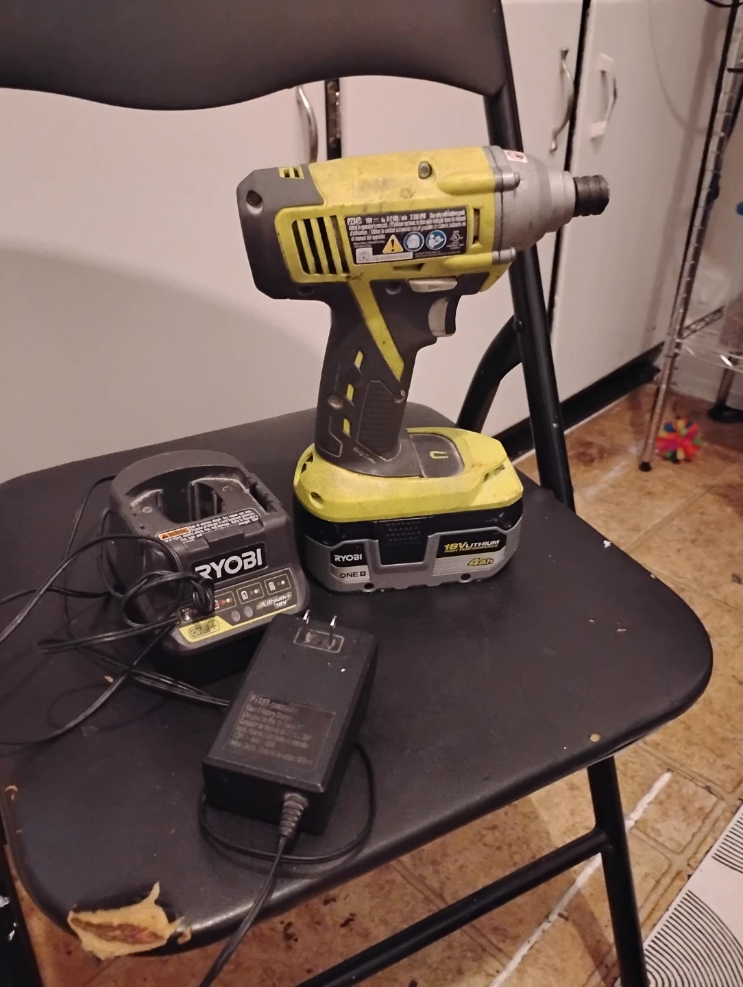 Ryobi P234 18V Impact Driver with 4Ah Battery and Charger
