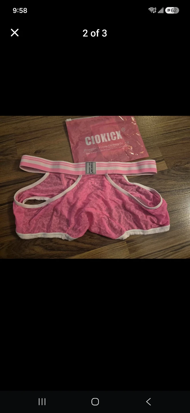 COCKCON Men's Pink Mesh Underwear