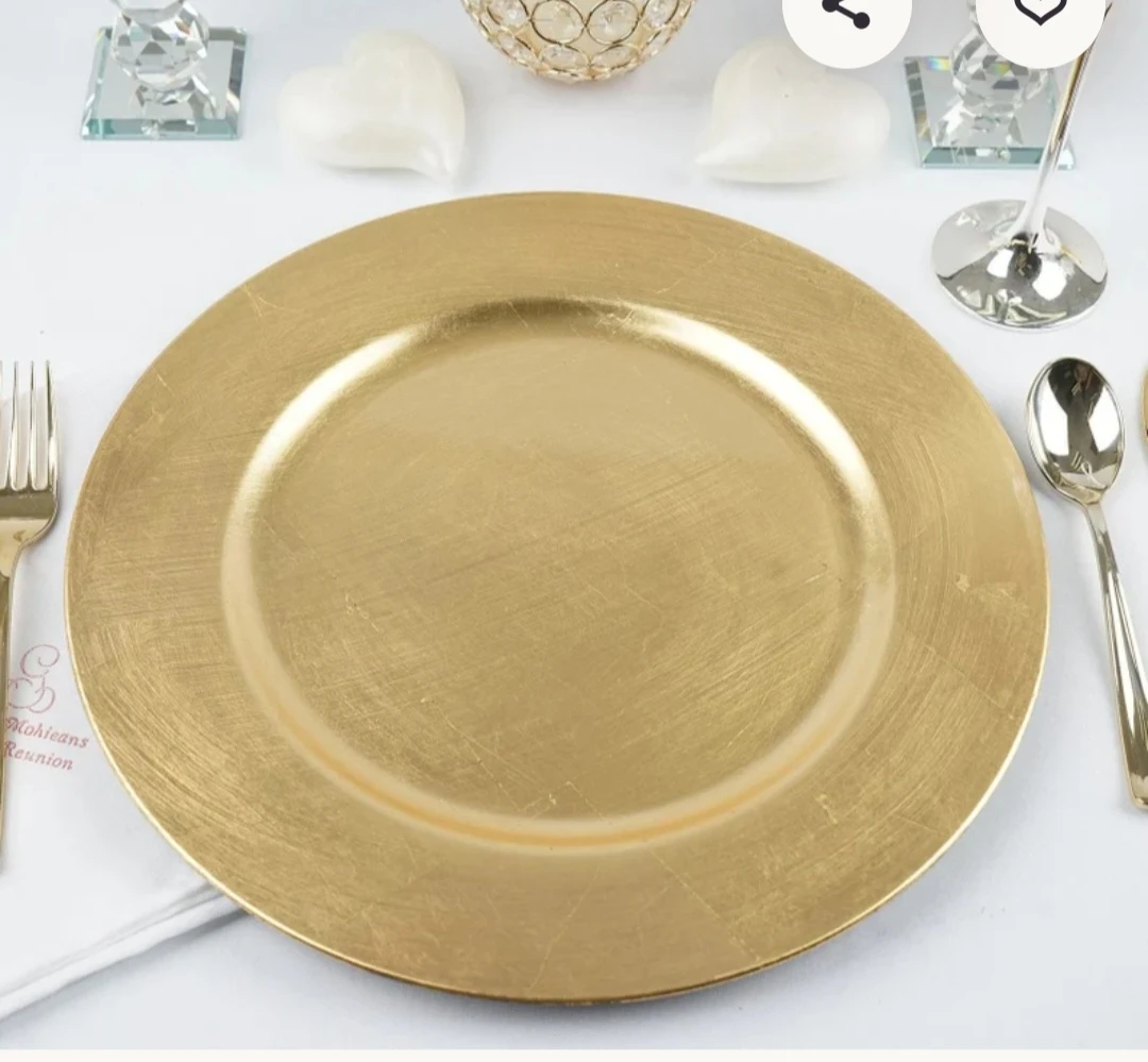 Gold Charger Plate (80 pieces bundle)
