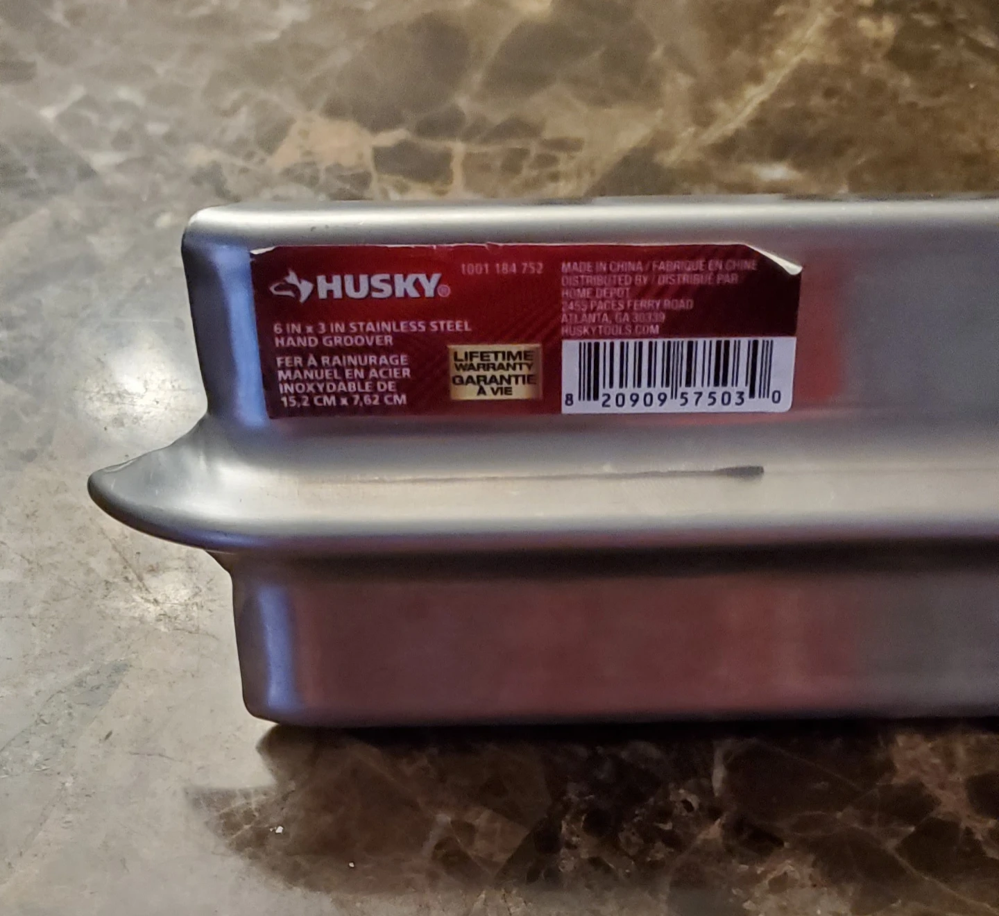 Husky 6 - inch x 3 - inch Stainless Steel  Hand Groover - photo 2