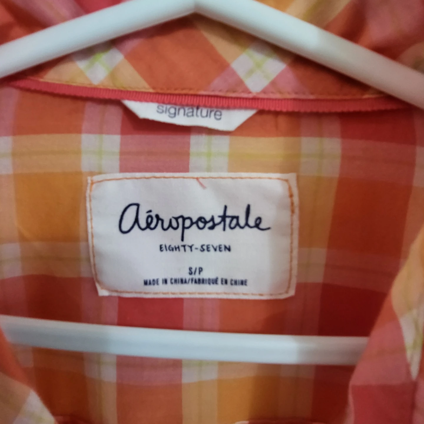 Aéropostale Women's Plaid Long Sleeve Shirt (Size S) - photo 4