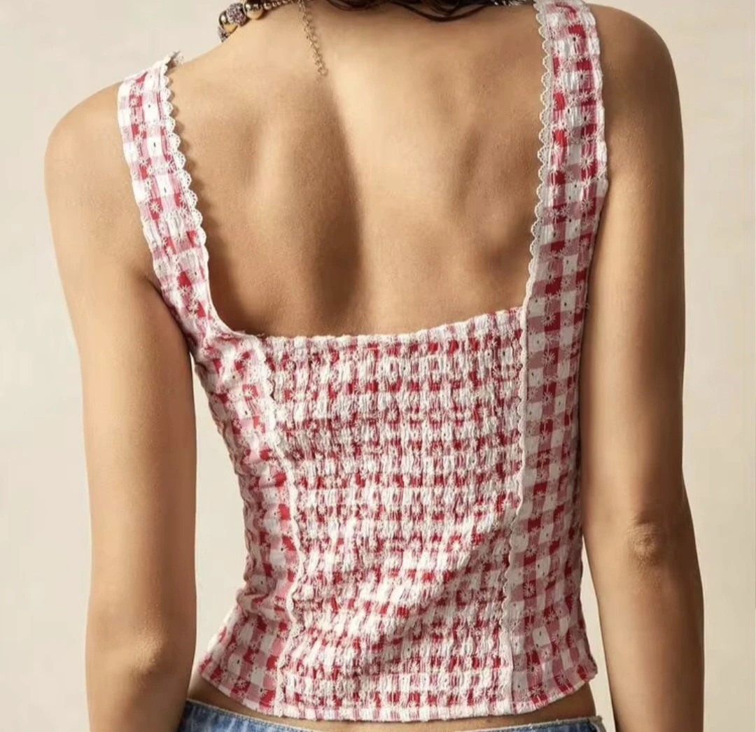 Red Gingham top - photo 2