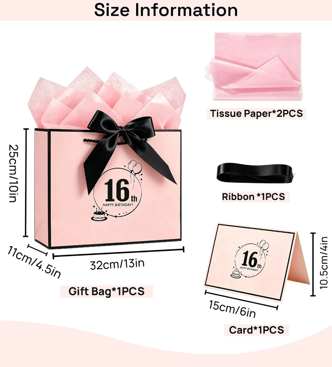 16th Birthday Gift Bag Set - photo 2