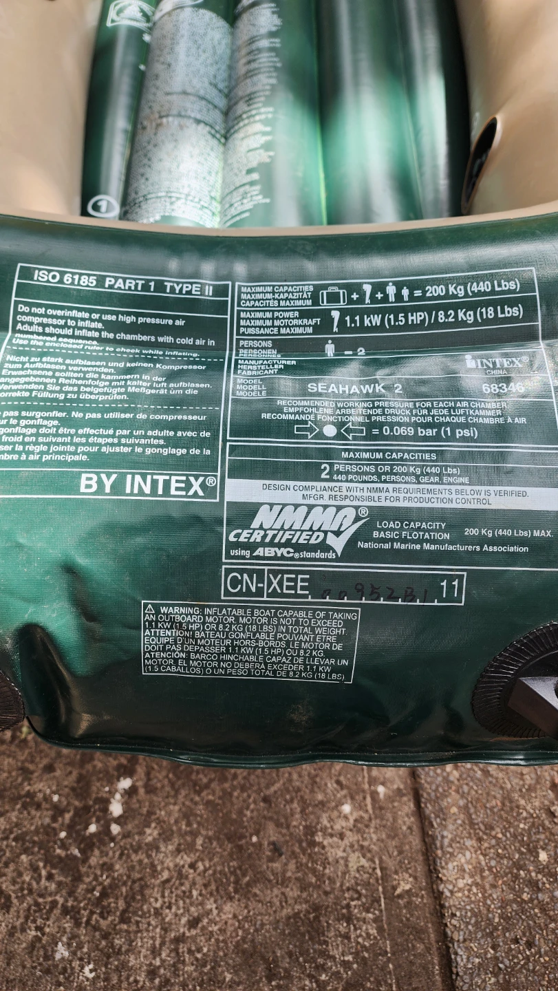 Intex Seahawk 2 Inflatable Boat - photo 5