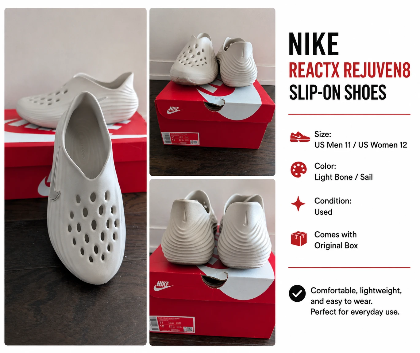 Nike ReactX Rejuven8 Slip-on Shoes