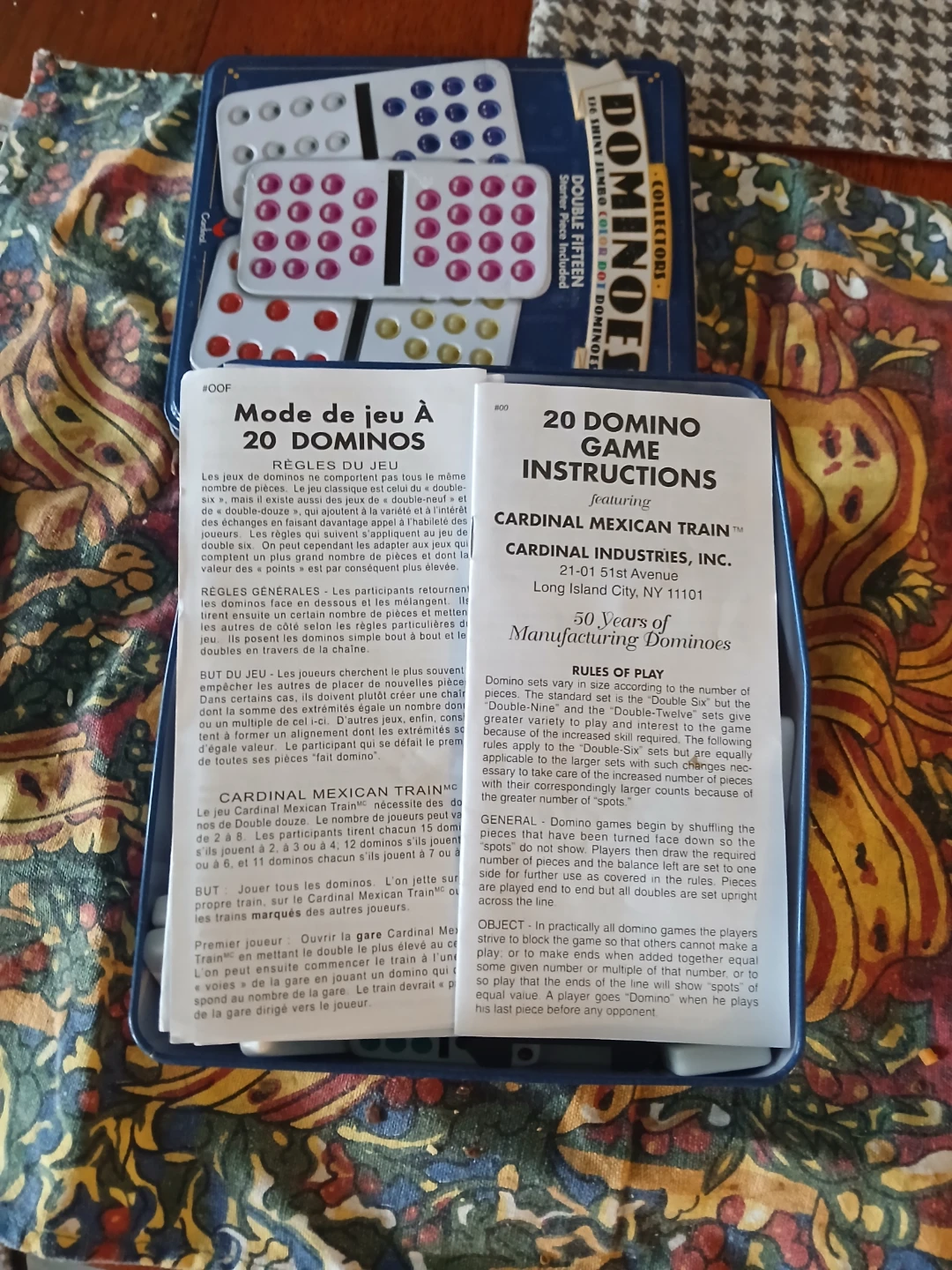 Cardinal Collectors Double Fifteen Dominoes - photo 2