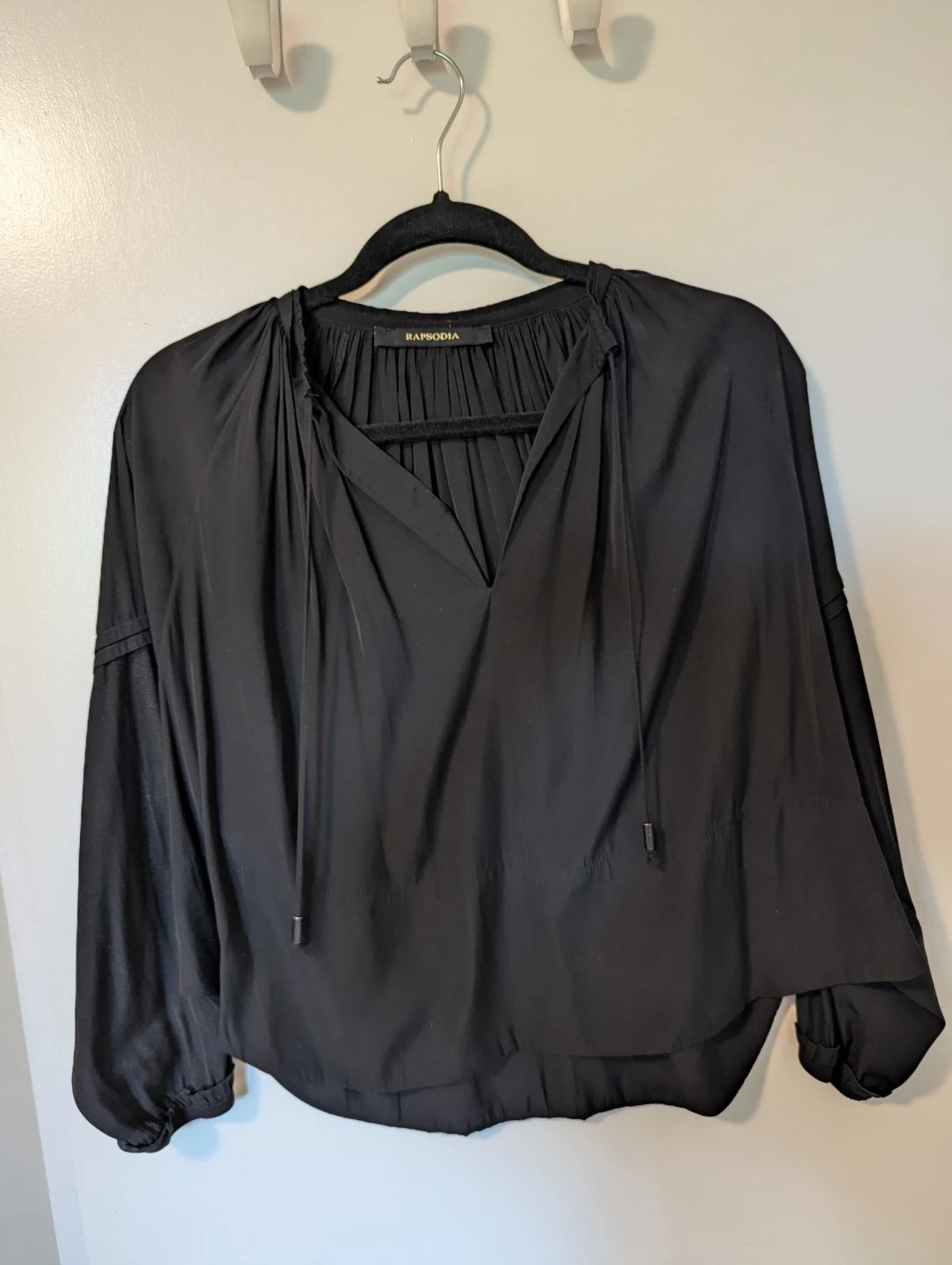 Rapsodia black long sleeve blouse - photo 4