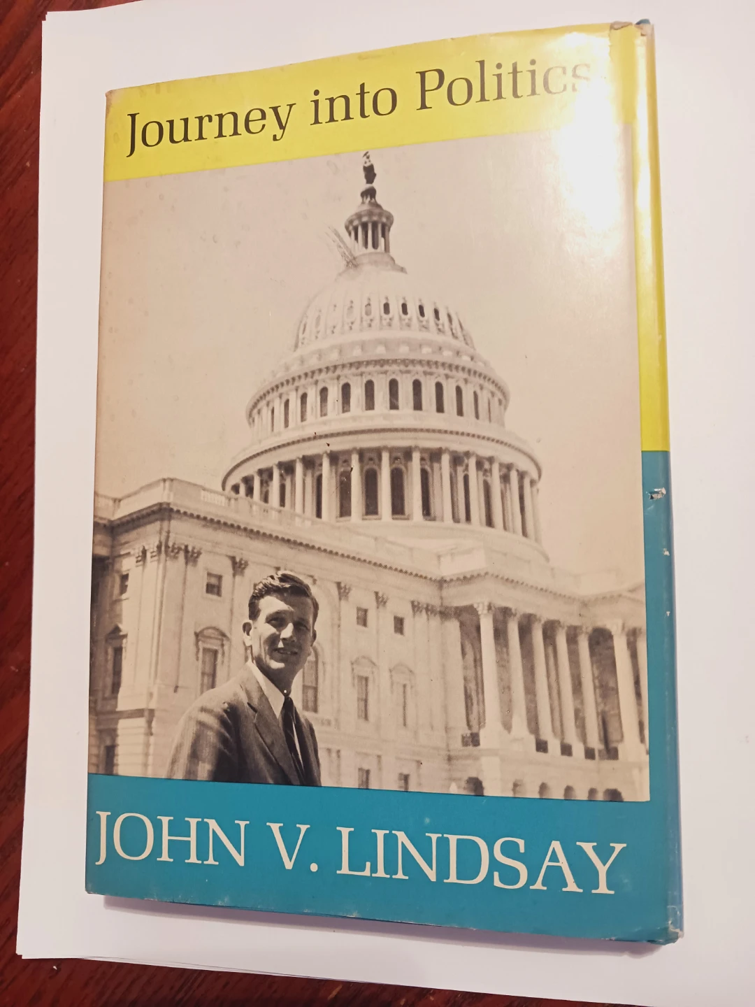 Authentic Signed "Journey into Politics" by John V. Lindsay