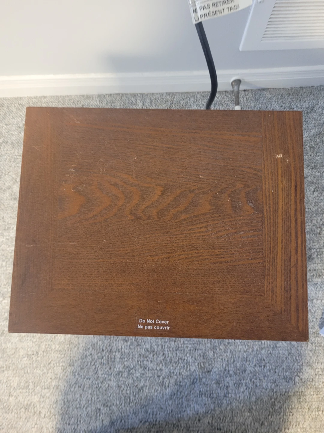 Electric Heater w/ Wood Top - photo 2