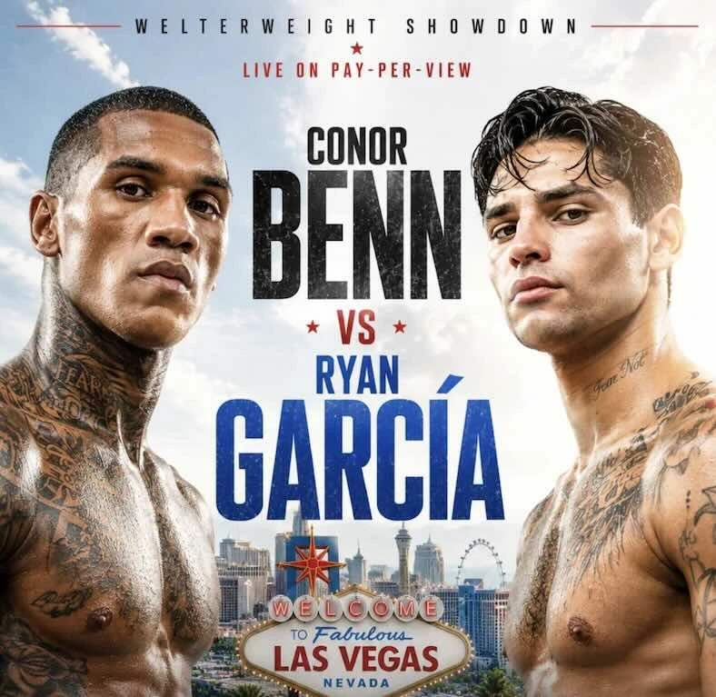 Conor Benn vs Ryan Garcia Fight Poster