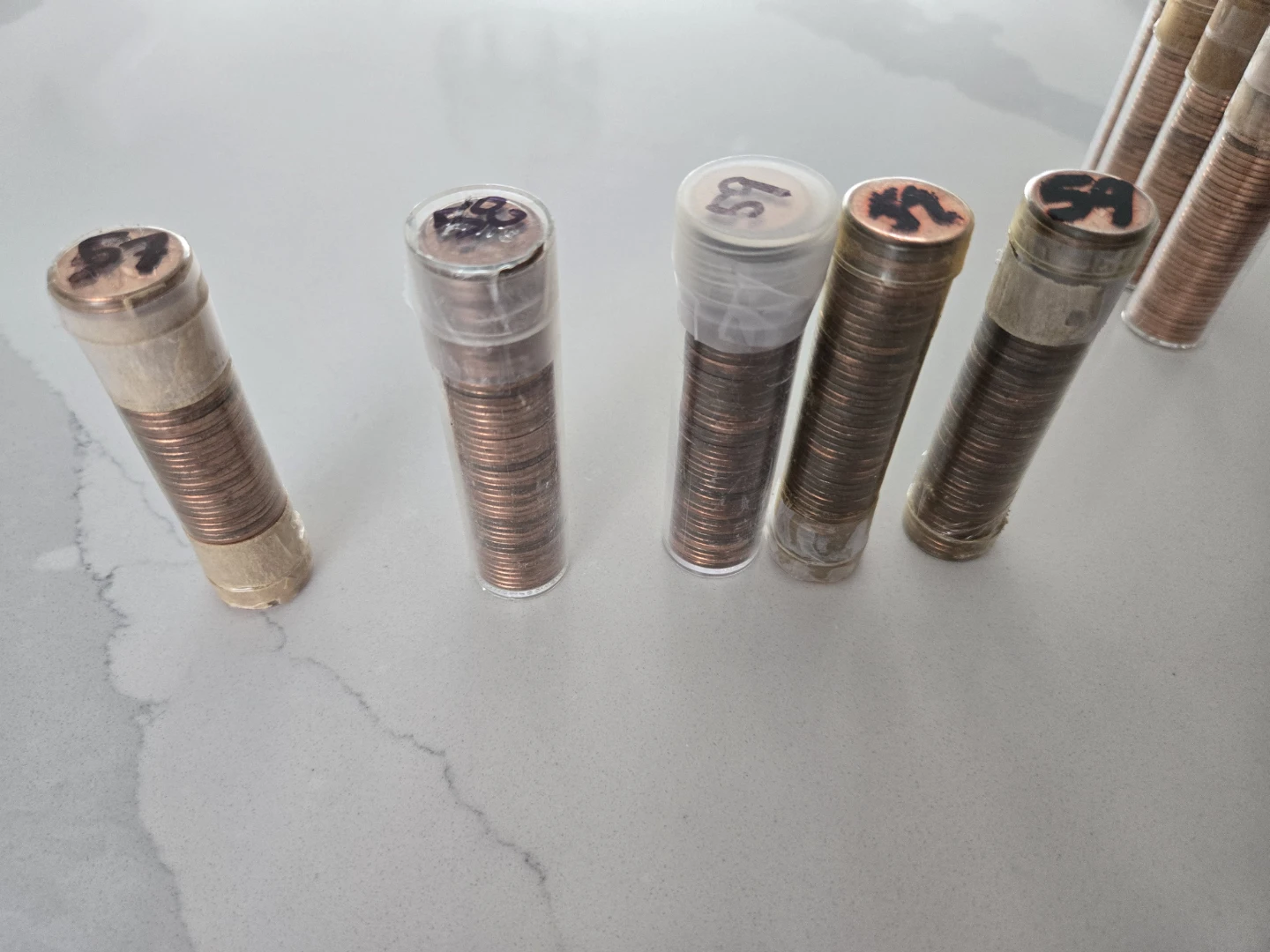 Collection of Canadian Penny Rolls - photo 3