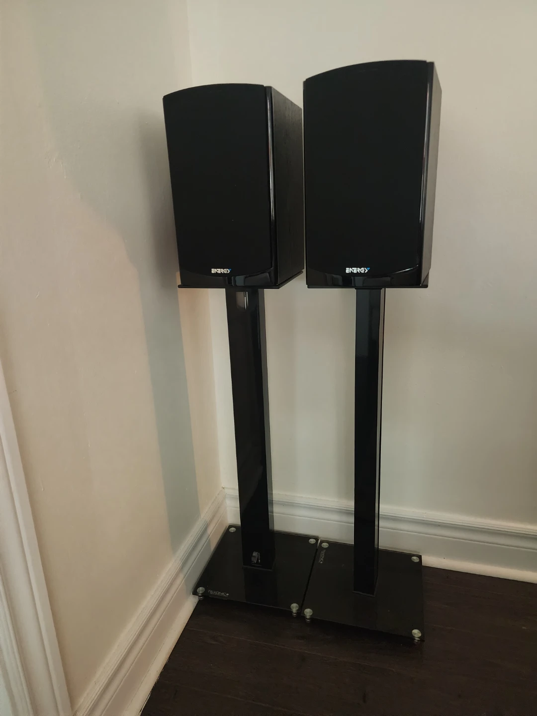 Energy Bookshelf Speakers with Texonic Stands