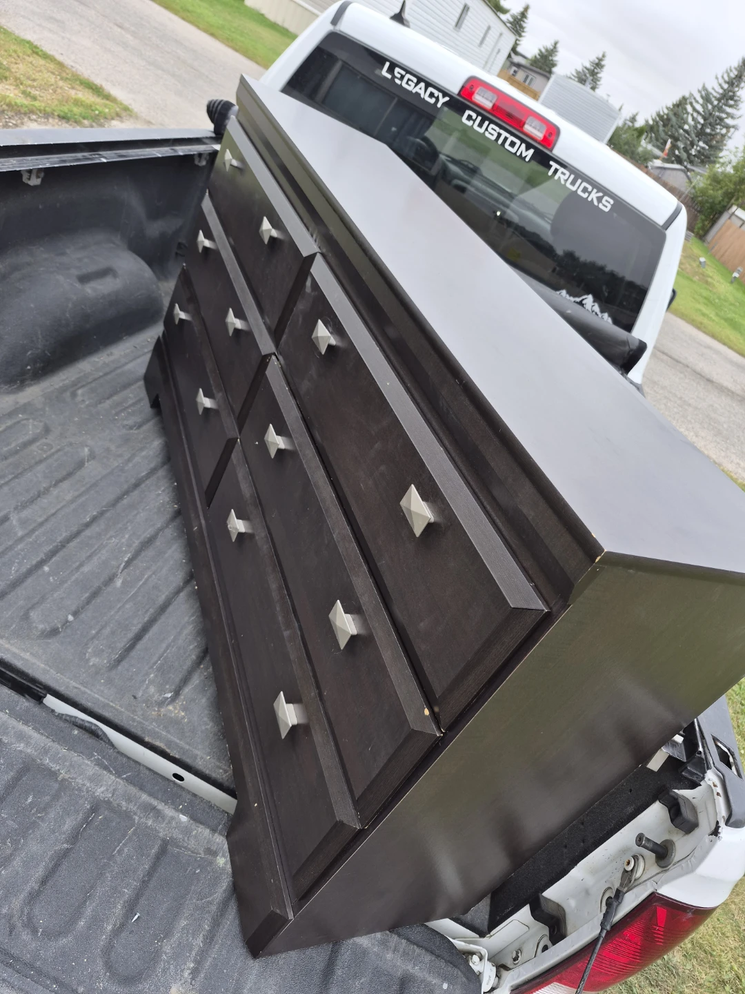 Dark Brown Dresser with 6 drawers