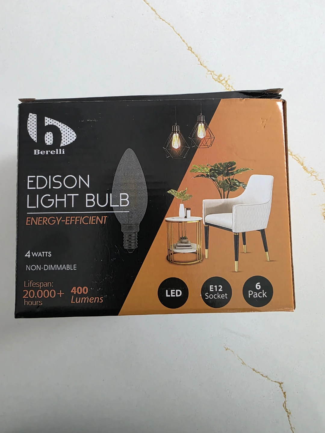 Berelli Edison Light Bulbs - 6 Pack