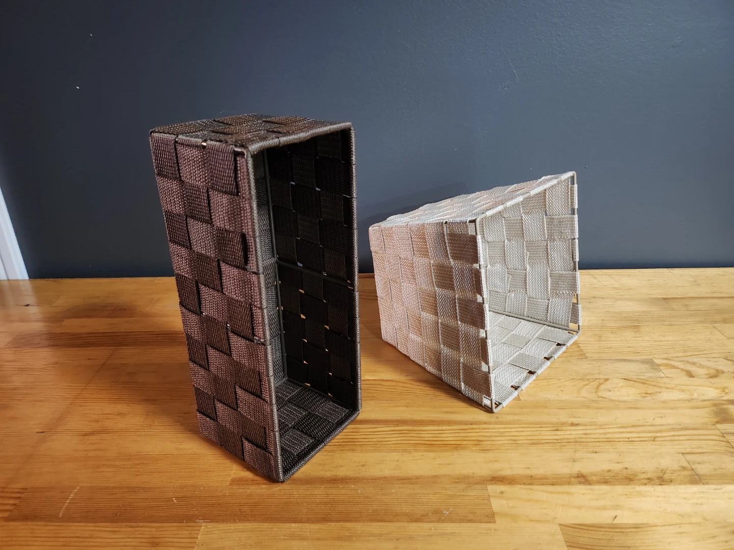 Woven Nylon Storage Baskets- (Set of 2) - photo 2