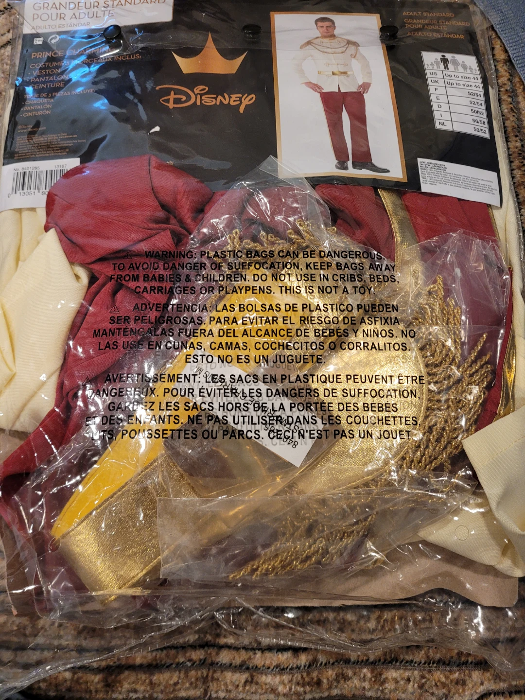 Disney Prince Charming Adult Costume - photo 3
