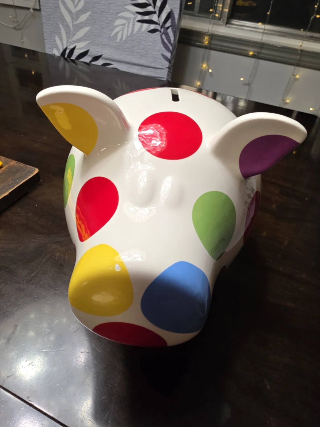 Salt & Pepper Polka Dot Piggy Bank