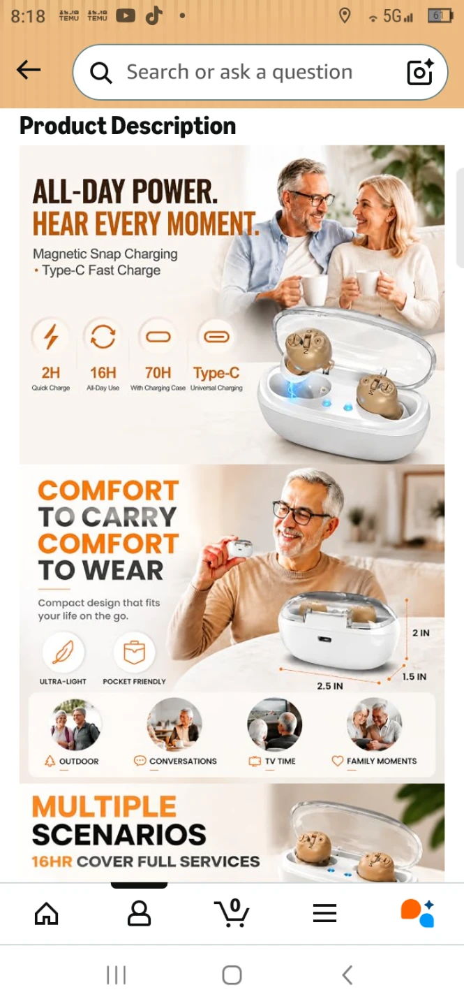 Hearing Device Set with Charging Case - photo 4