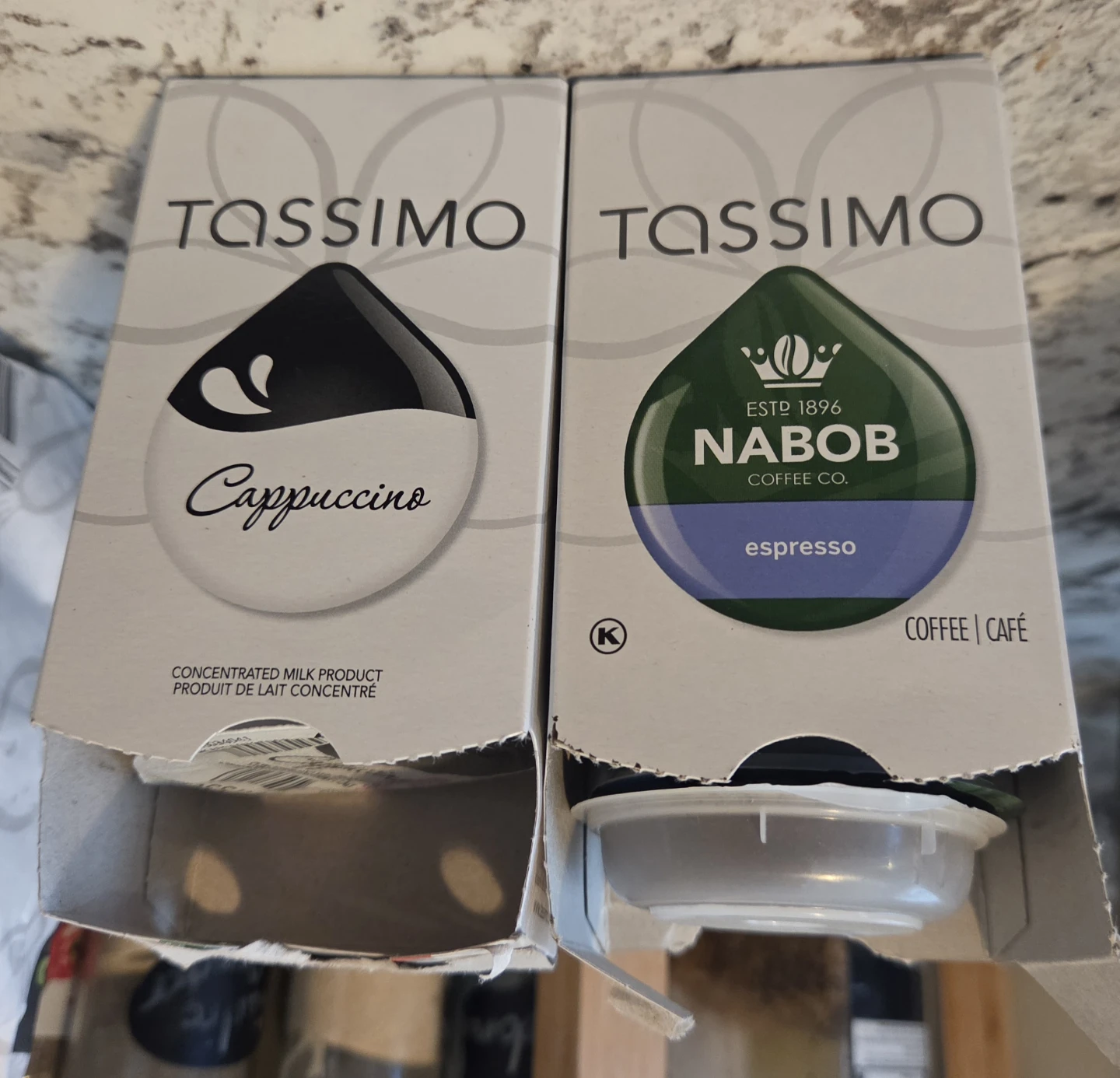 Tassimo Cappuccino and Nabob Espresso T-Discs