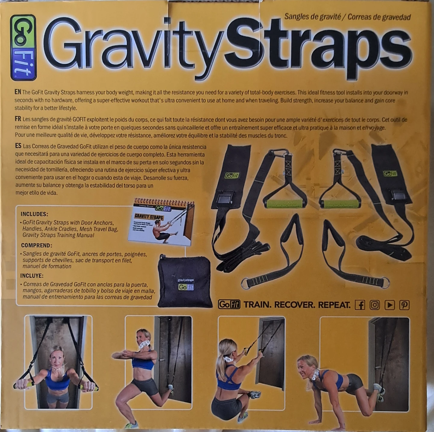 GoFit Gravity Straps Body Weight Door Gym - photo 2