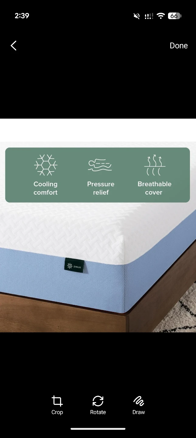 Moving out sale -Zinus Twin Size Mattress - photo 3