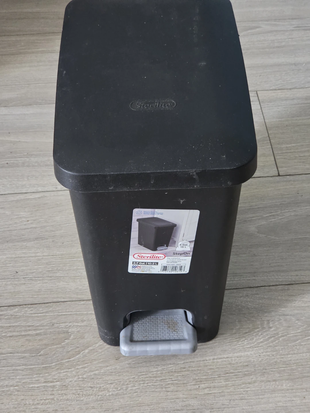Sterilite StepOn Wastebasket Black - photo 4