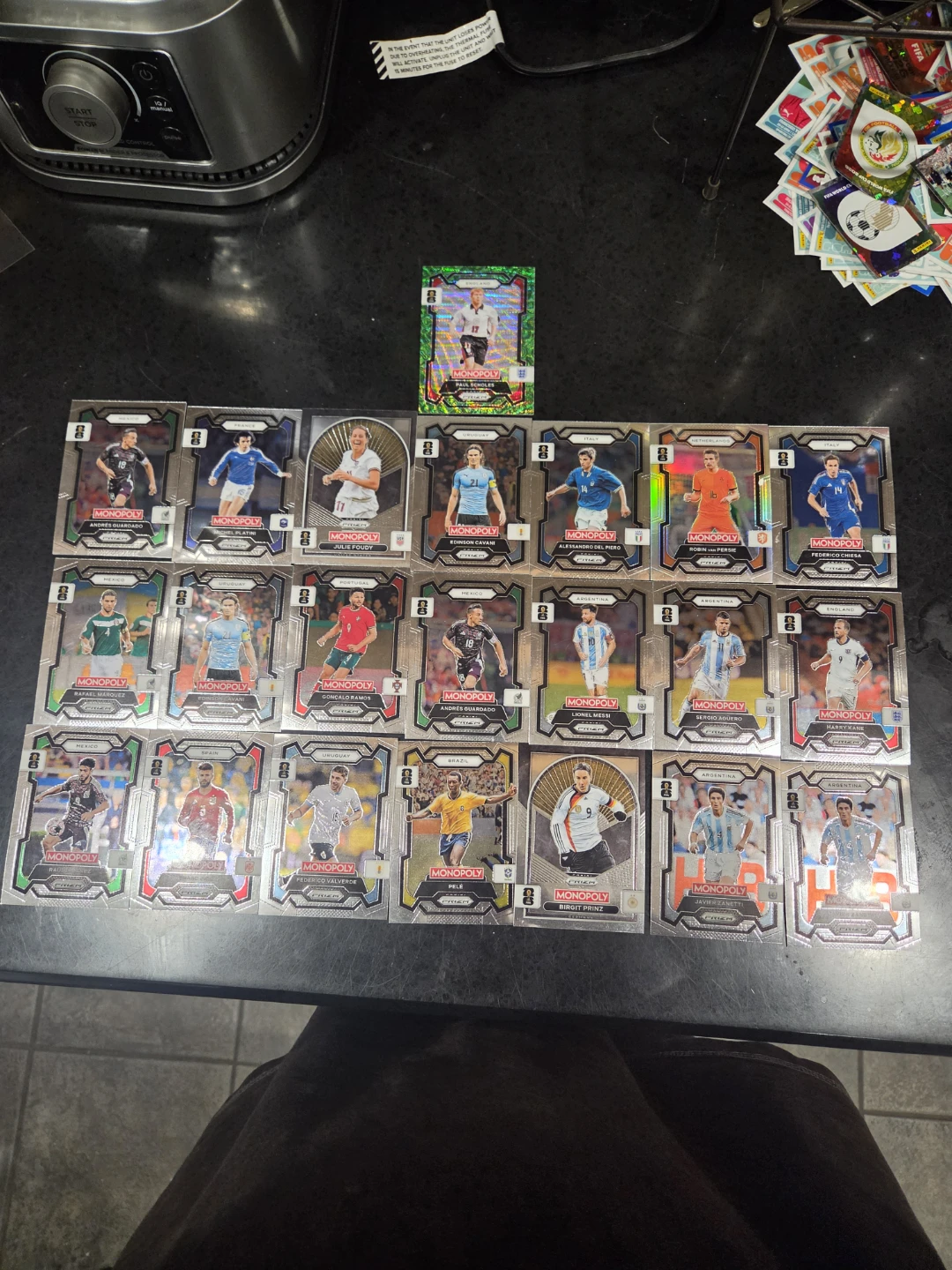 Panini Monopoly Prizm Soccer Trading Cards
