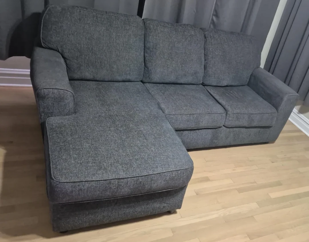 Ashley Furniture Gray Fabric Sectional Sofa