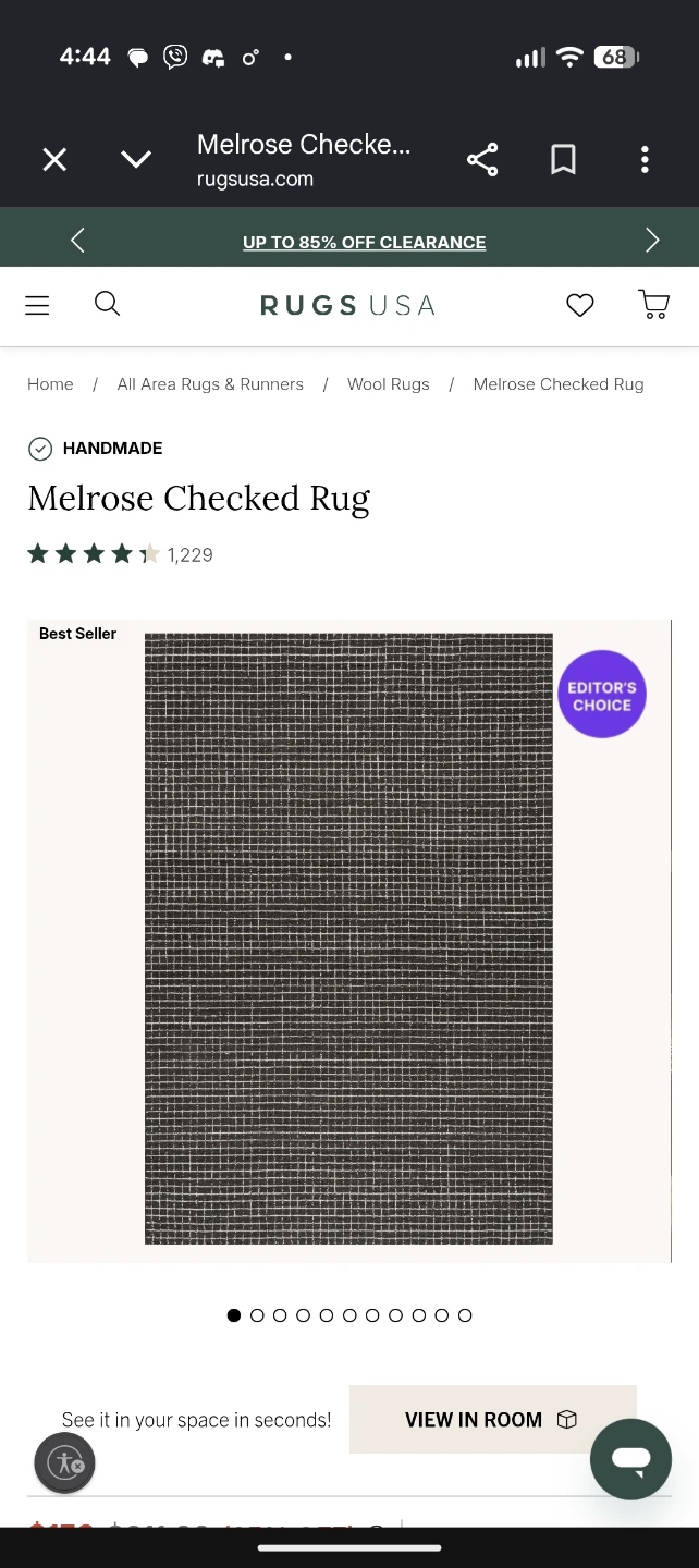 Melrose Checked Area Rug - photo 4