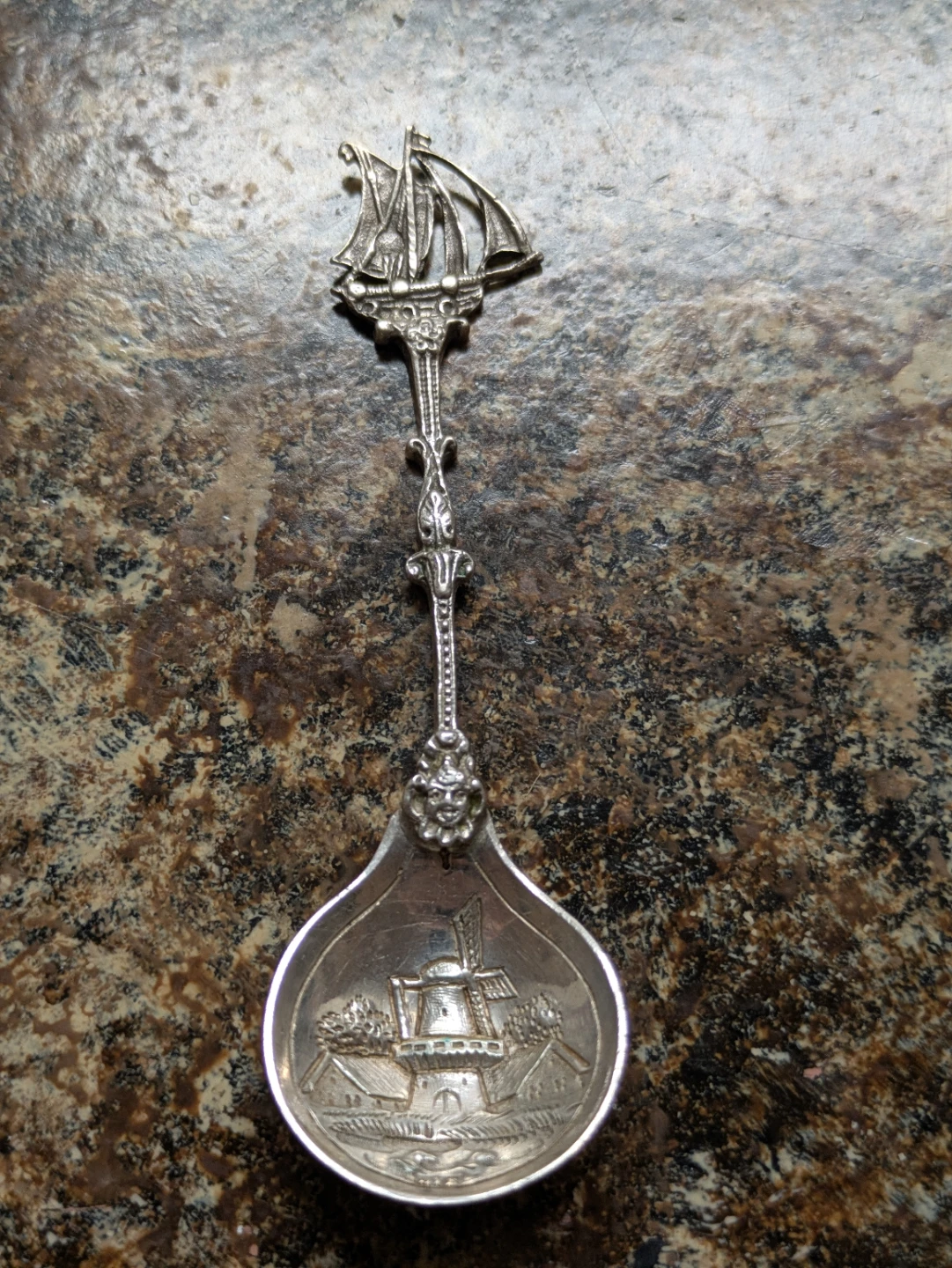 Vintage Dutch Windmill Souvenir Spoon