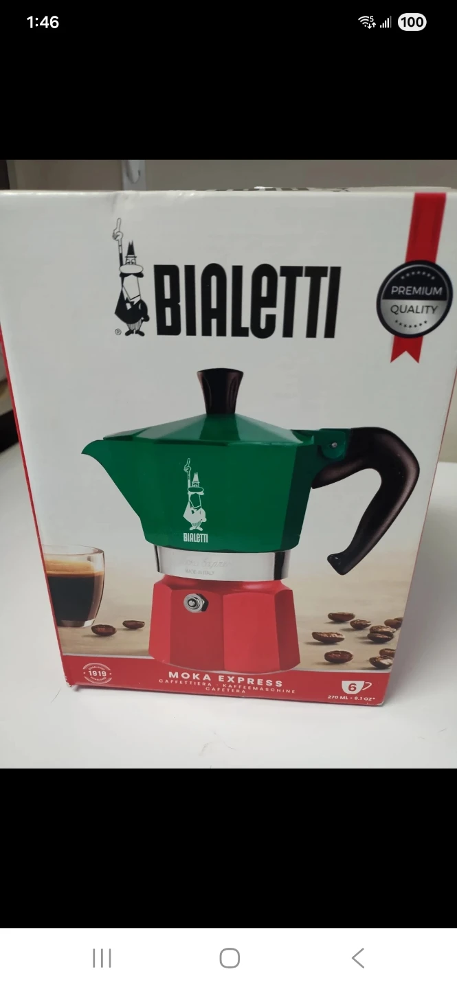 Bialetti Moka Express 6-Cup Stovetop Espresso Maker - photo 4