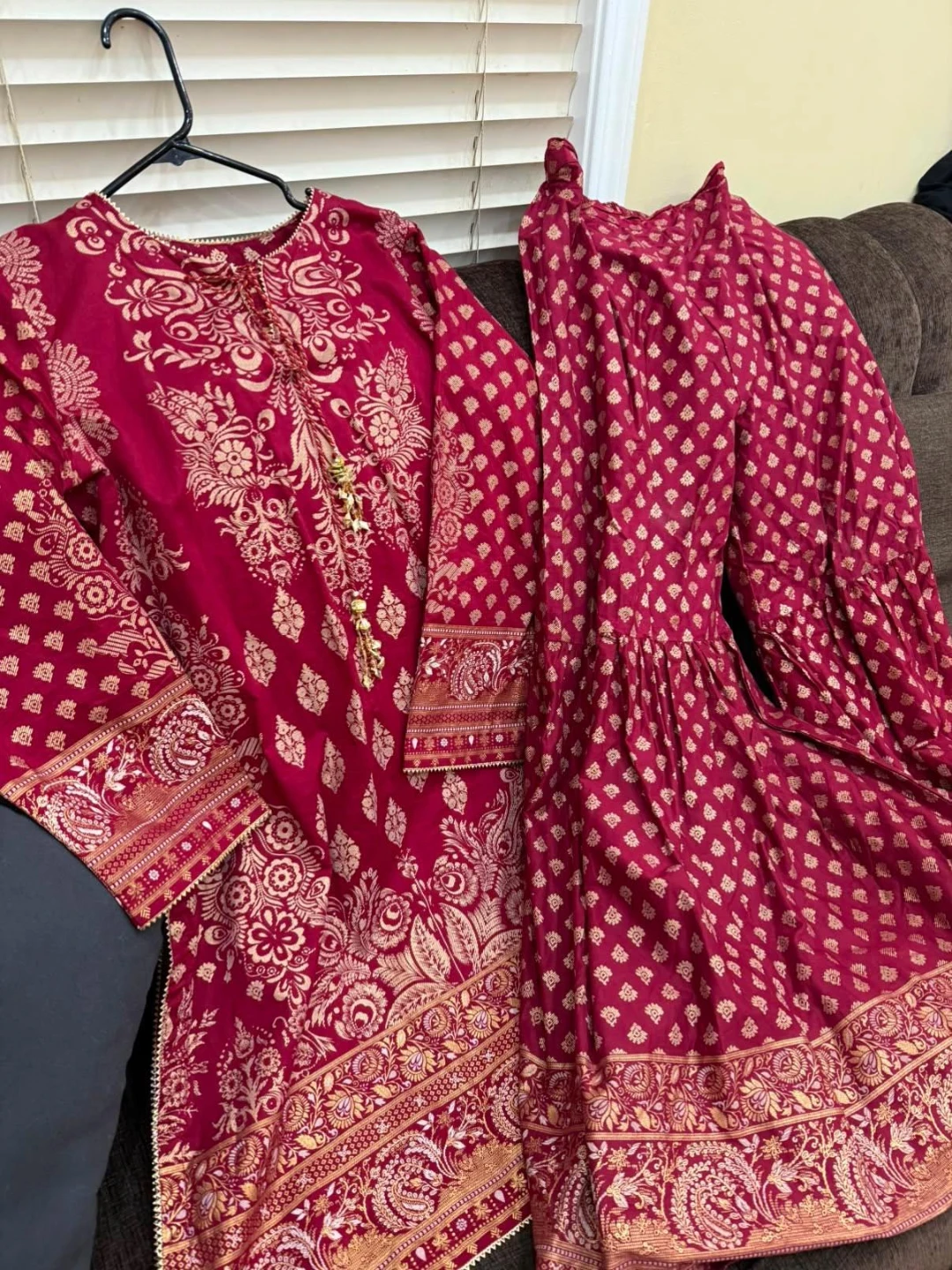 Limelight Glam Red Suit with garara pants Medium - photo 2