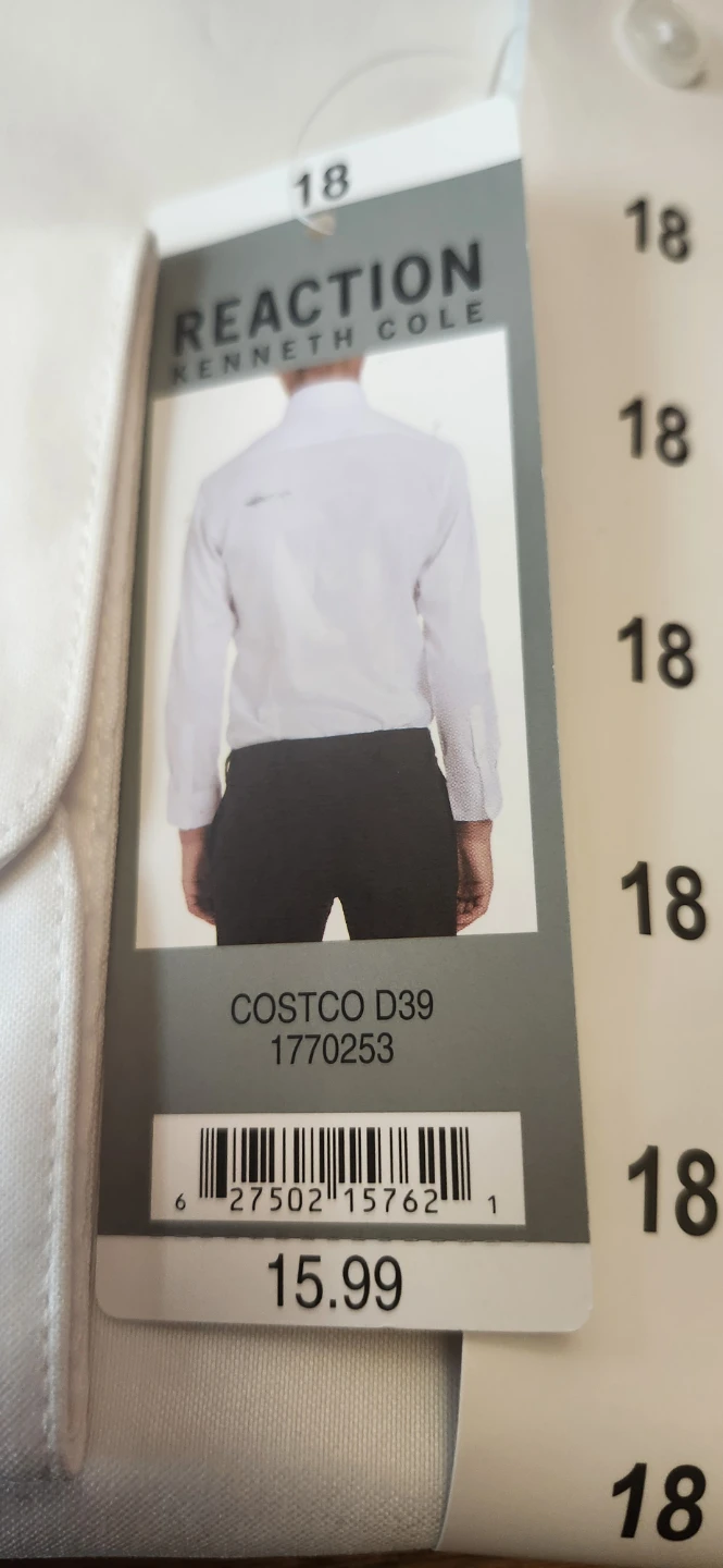 Kenneth Cole Reaction Youth Dress Shirt White - photo 2