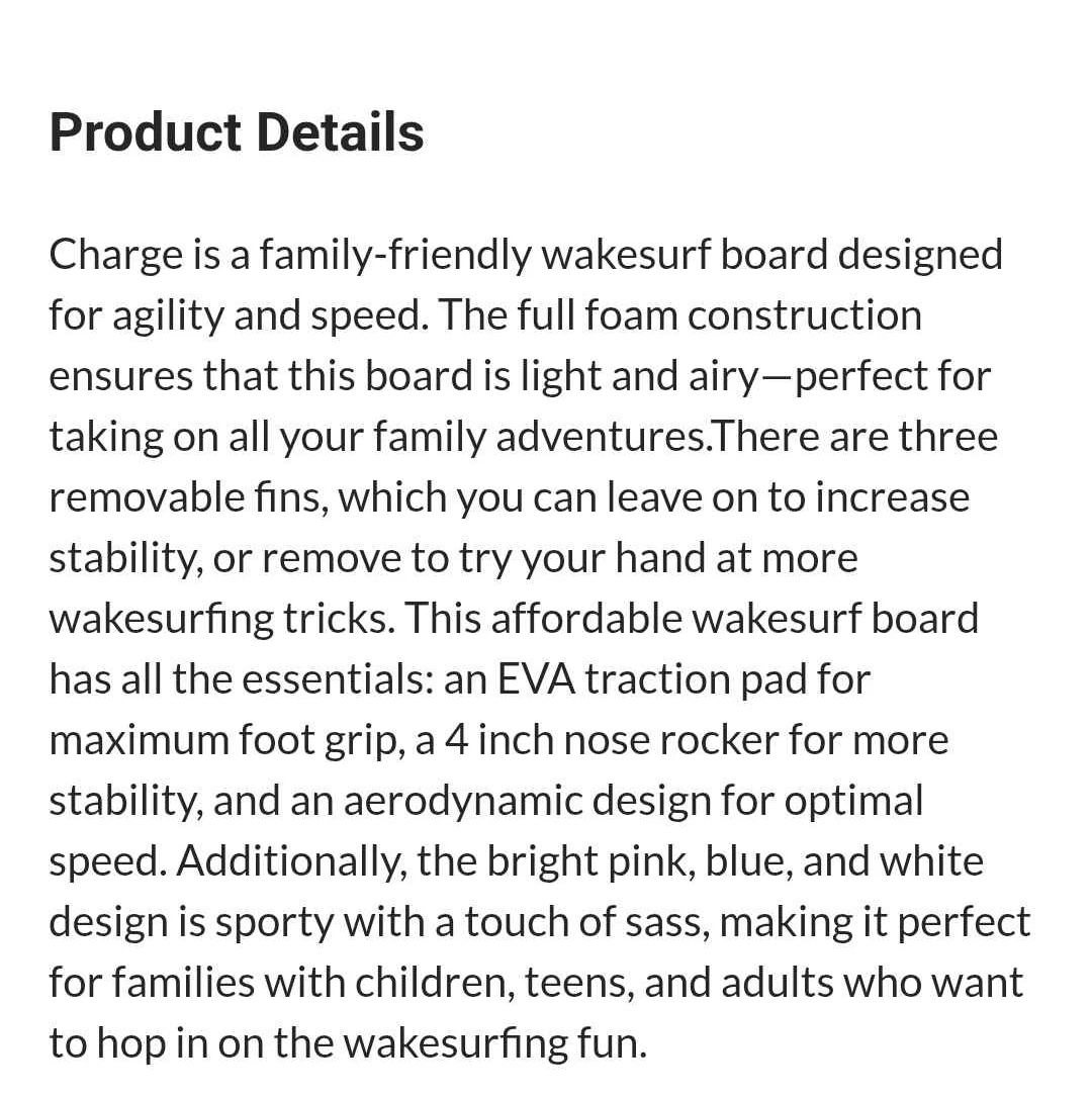 4 Brand New Airhead Charge Youth/Adult Wakesurf Board - photo 4
