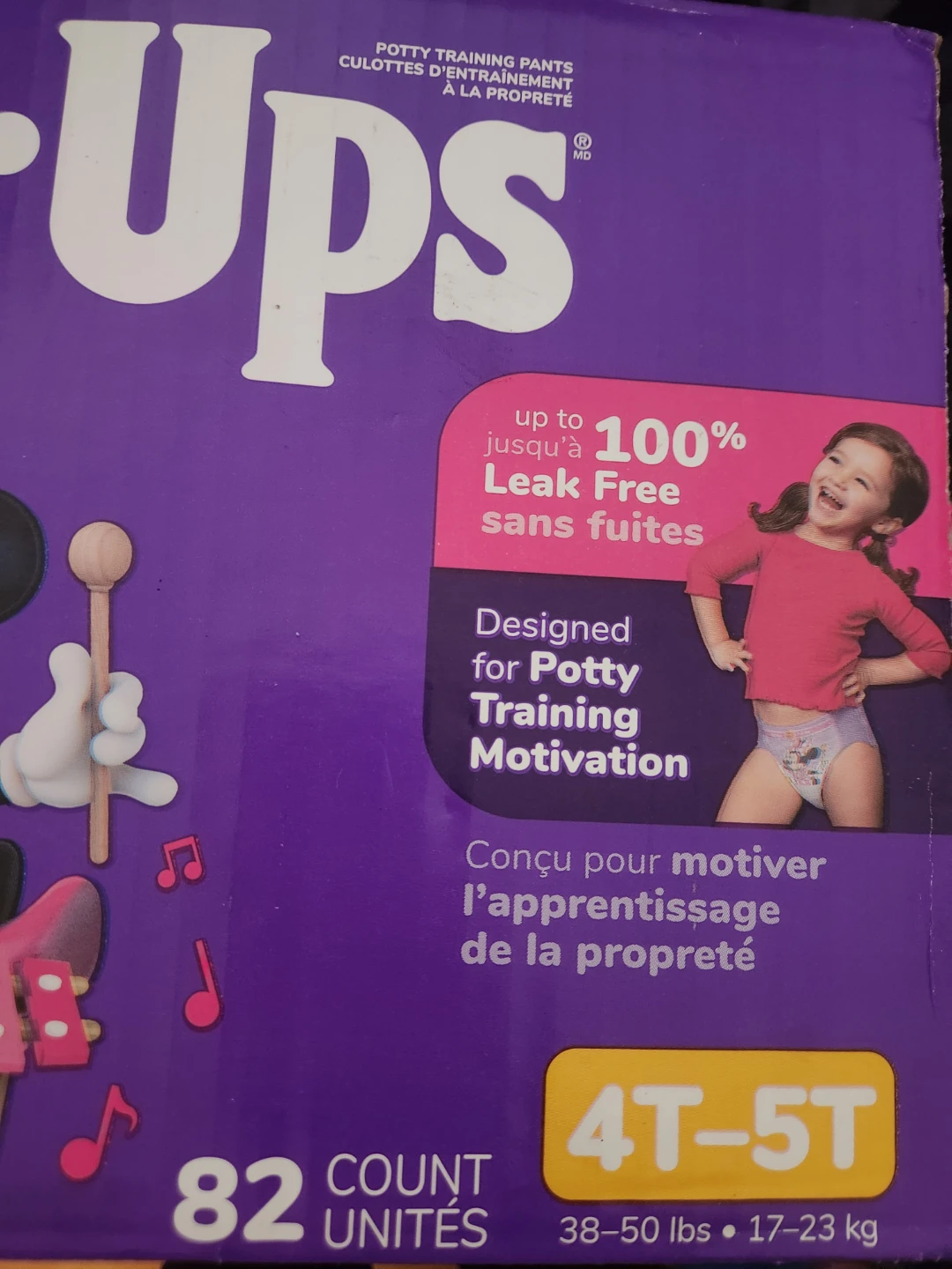 Huggies Pull-Ups Girls 4t-5t (38-50 Lbs), 82 Count - photo 3
